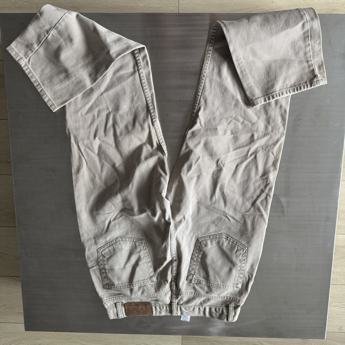 Calvin Klein Vintage Calvin Klein straight leg denim size 32 in cream Size US 32 / EU 48 - 6 Thumbnail