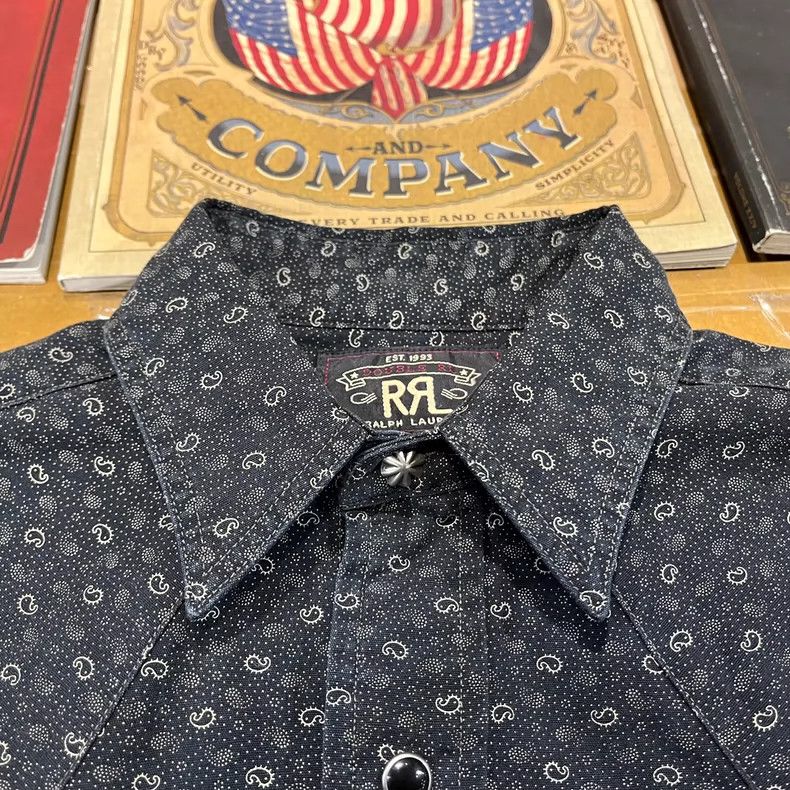 RRL Ralph Lauren RRL Ralph Lauren Cashew Flower Western Shirt Size US XS / EU 42 / 0 - 4 Thumbnail