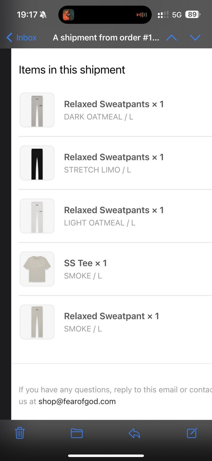 Essentials × Fear of God Fear of god essentials t shirt smoke Size US L / EU 52-54 / 3 - 12 Thumbnail