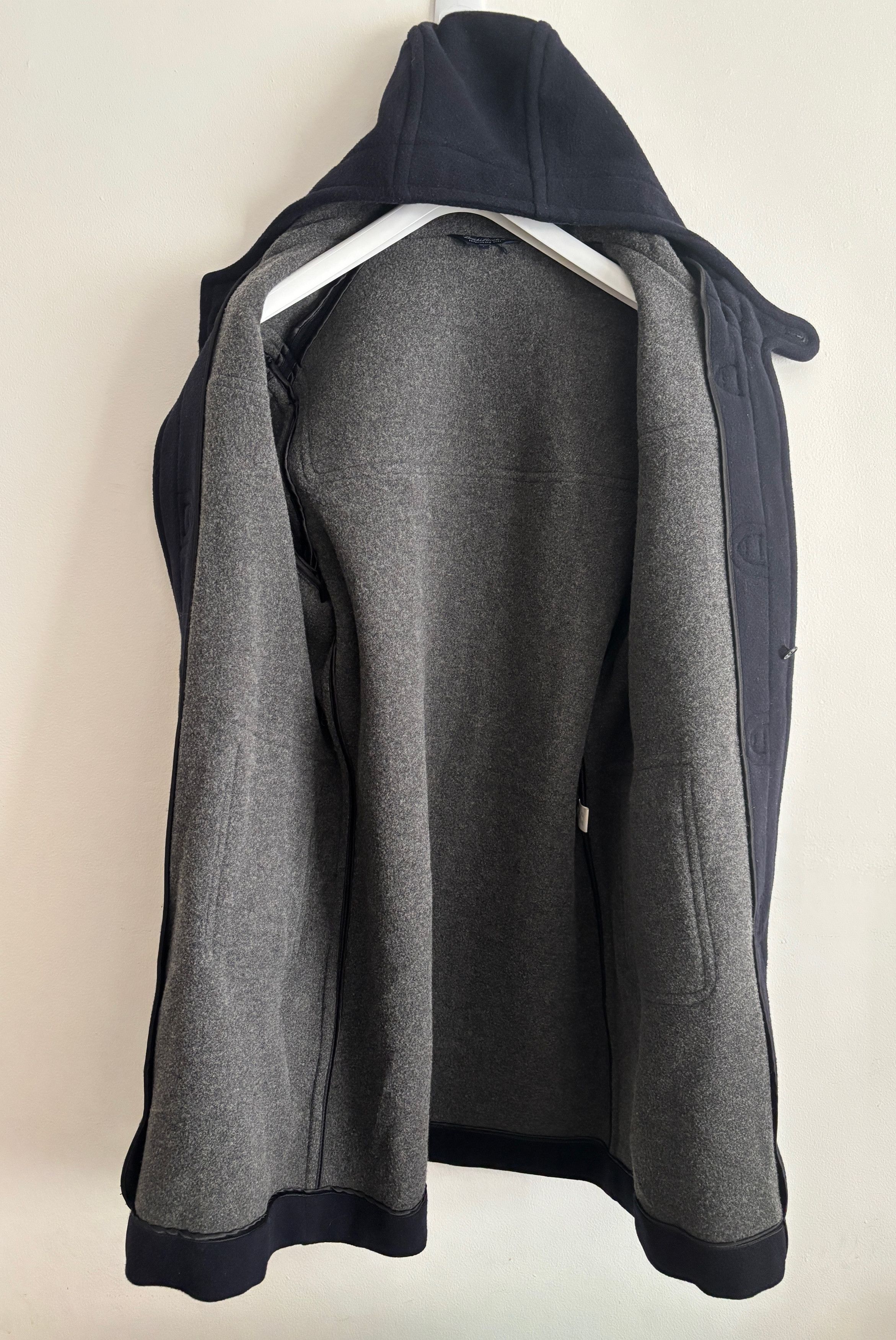 Brooks Brothers Navy Wool Cashmere Hooded Duffle Coat/ Overcoat - Large UK Size US L / EU 52-54 / 3 - 7 Thumbnail