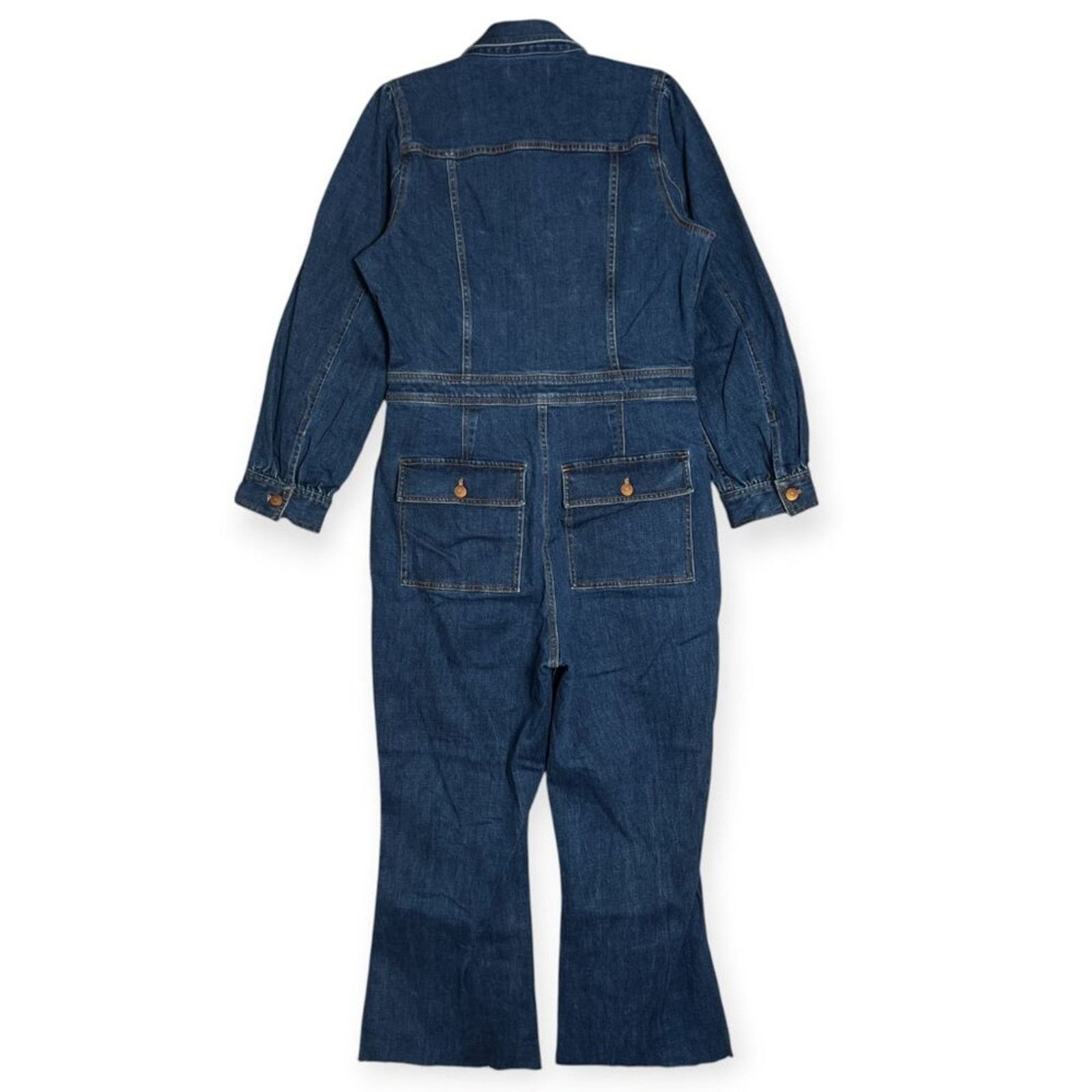 Madewell Madewell Indigo Denim Utility Jumpsuit Size 8 Size 30" / US 8 / IT 44 - 2 Thumbnail