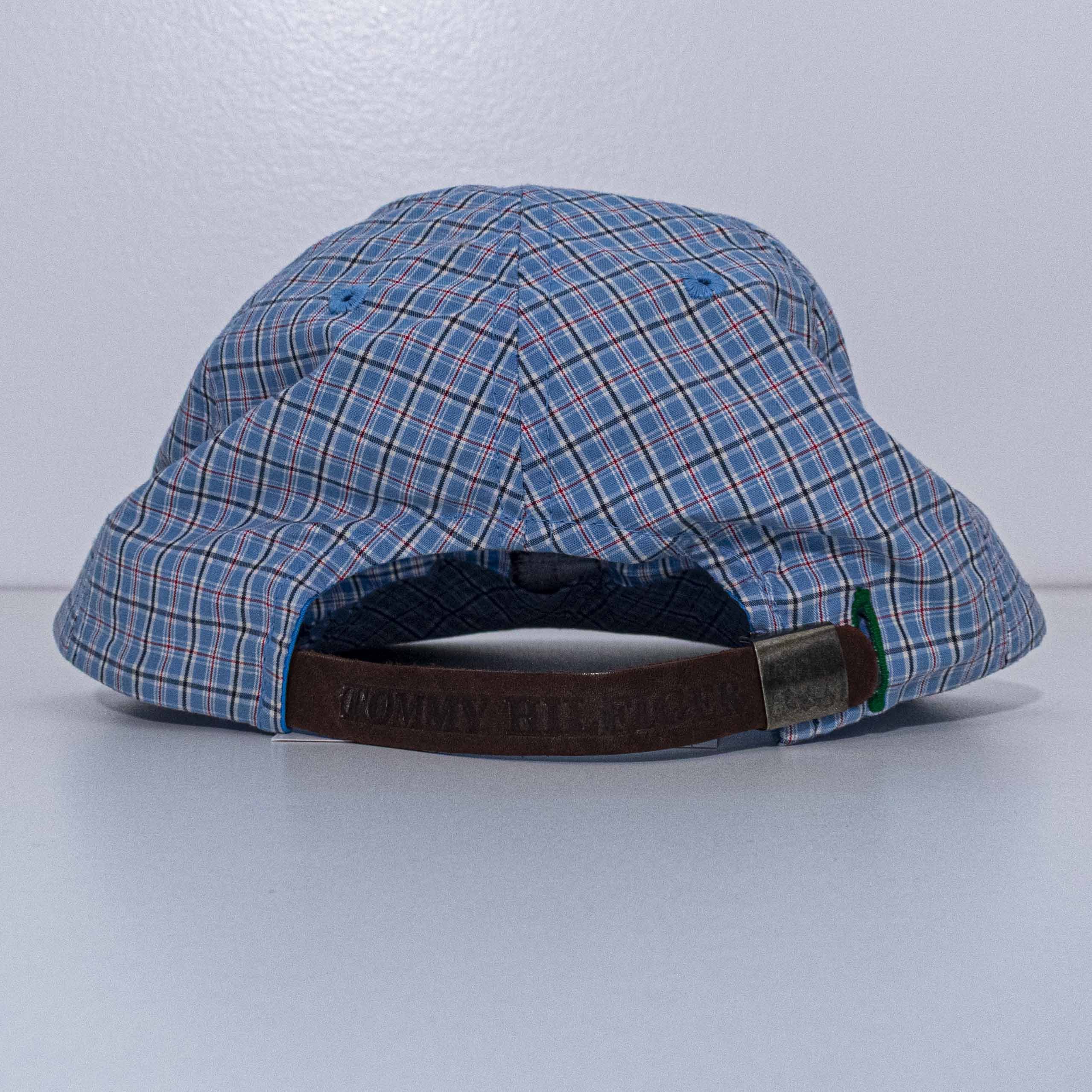 Tommy Hilfiger Tommy Hilfiger Plaid Hat Flag Logo Leather Strapback 90s Size ONE SIZE - 4 Thumbnail