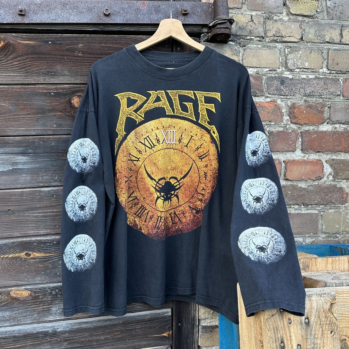 Vintage 90s Rage XIII Band Rock TShirt 1998 Album Metal