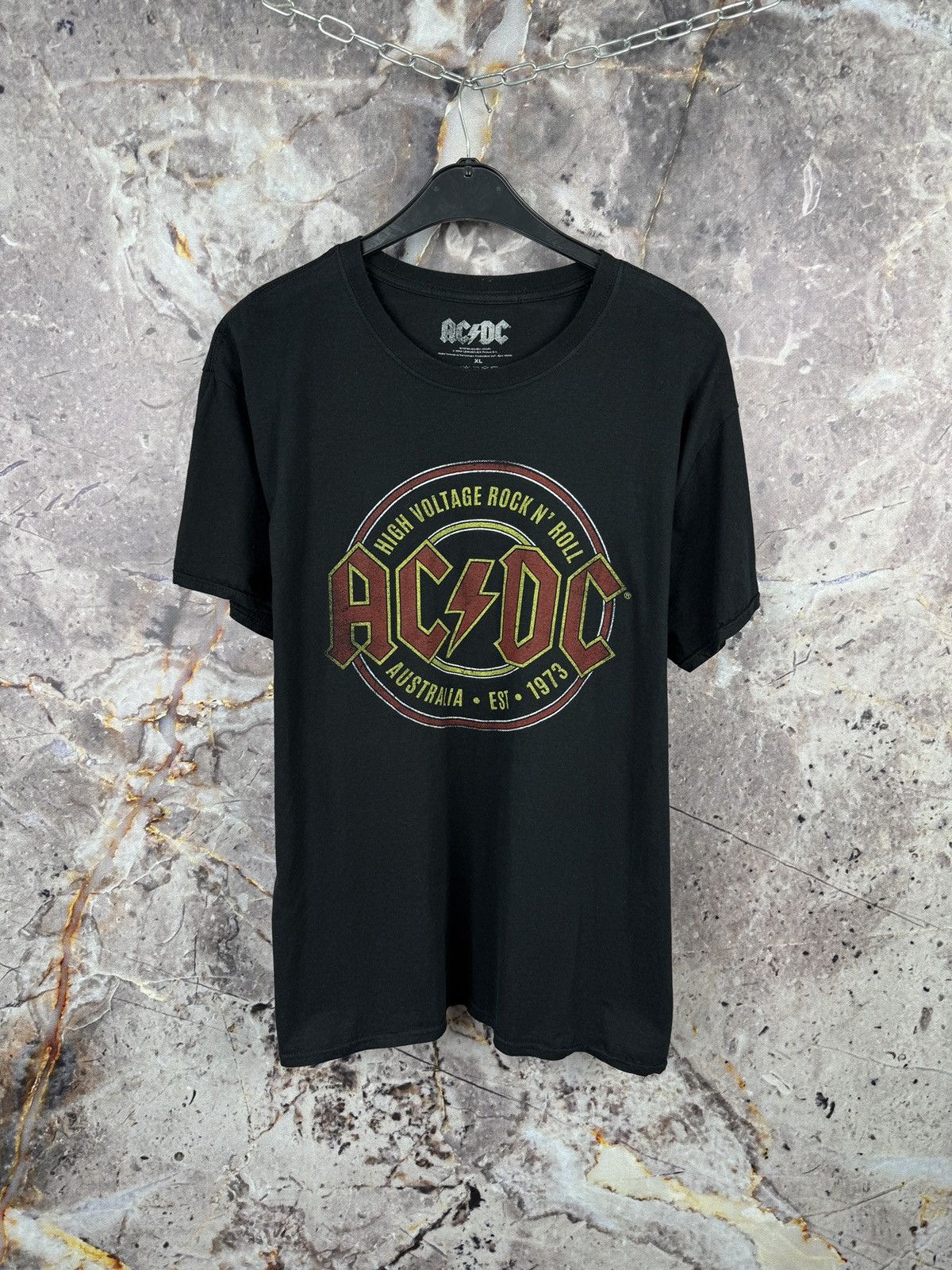 AC/DC AC/DC High Voltage Rock N Roll Classic Logo Band T-Shirt Size US XL / EU 56 / 4 - 1 Thumbnail