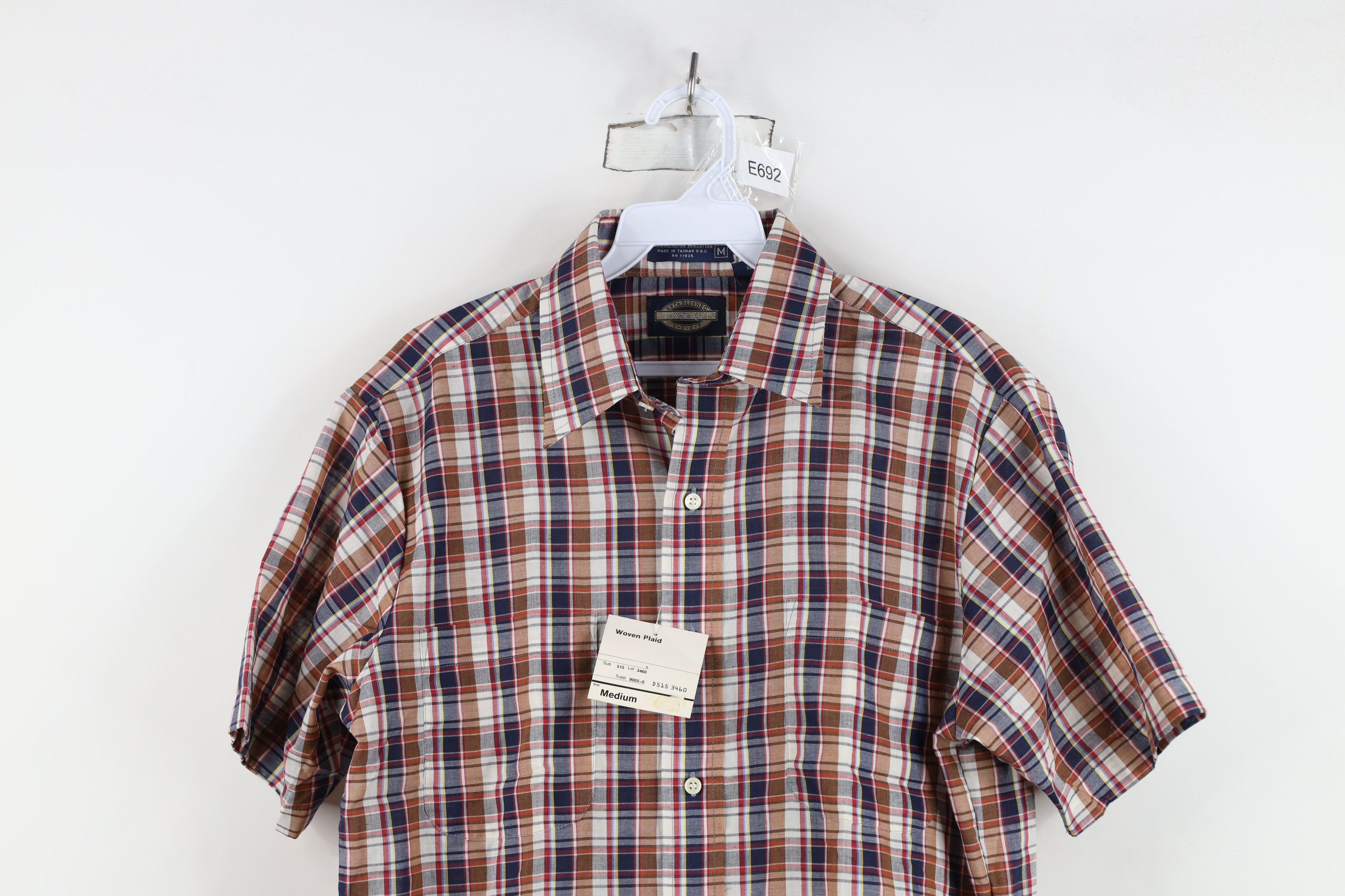 Vintage Deadstock Vintage 70s Streetwear Madras Plaid Button Shirt Size US M / EU 48-50 / 2 - 2 Thumbnail
