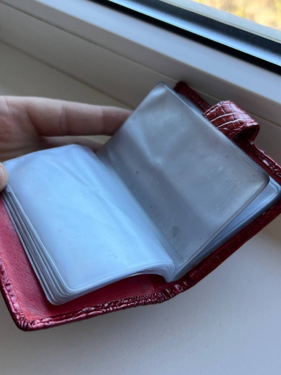Dior Christian Dior Card Holder Wallet Vintage 90’s Red Burgundy Size ONE SIZE - 7 Thumbnail