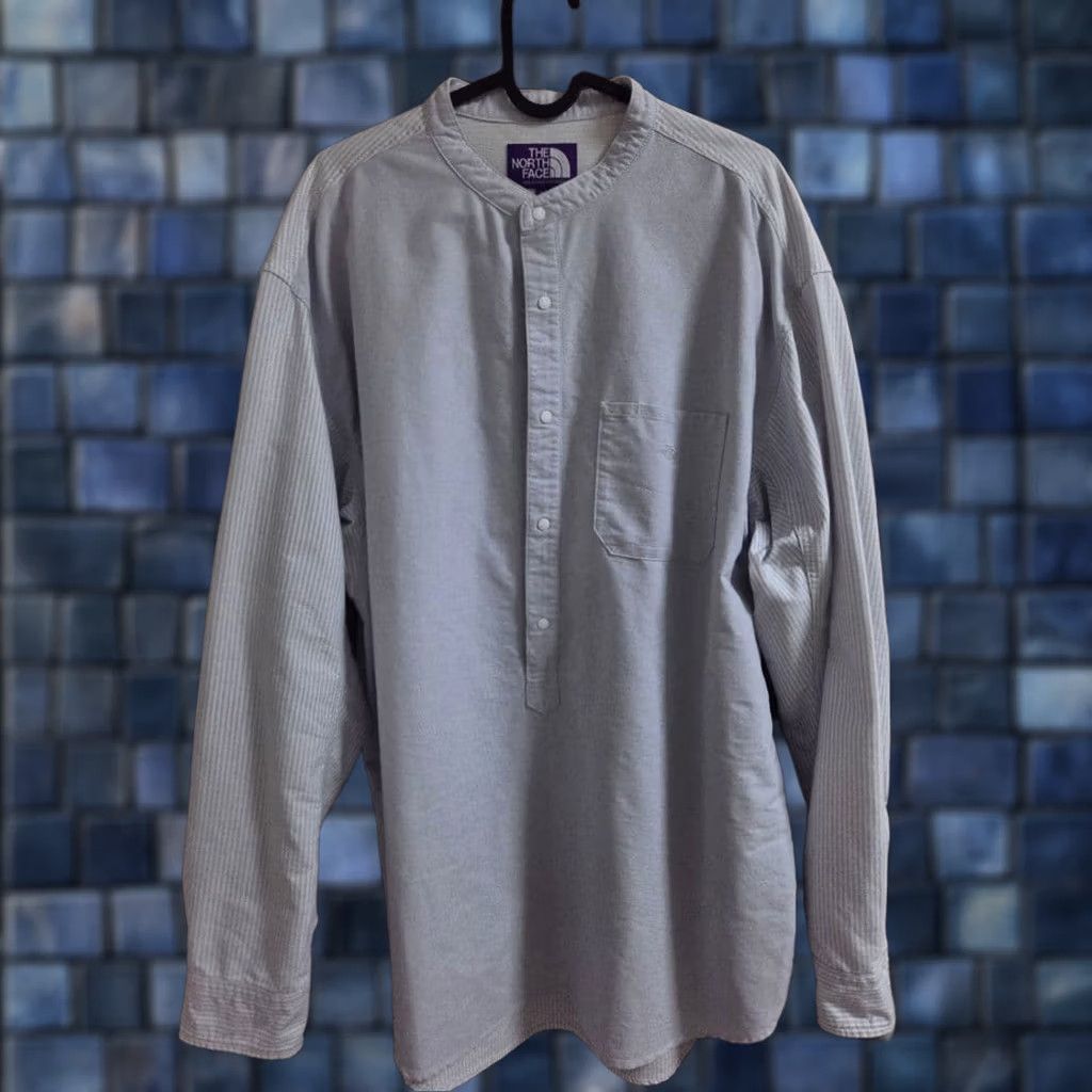 The North Face Purple Label THE NORTH FACE PURPLE LABEL Shirt XL Gray Cotton Polyester Button-Up Long Sleeve Casual Mens Size US XL / EU 56 / 4 - 1 Thumbnail
