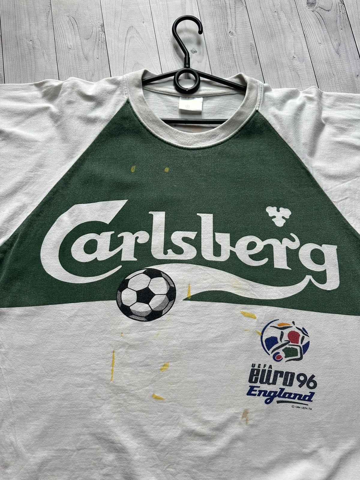 Vintage Vintage England soccer jersey 1996 Euro Cup rare Carlsberg Size US XL / EU 56 / 4 - 3 Thumbnail