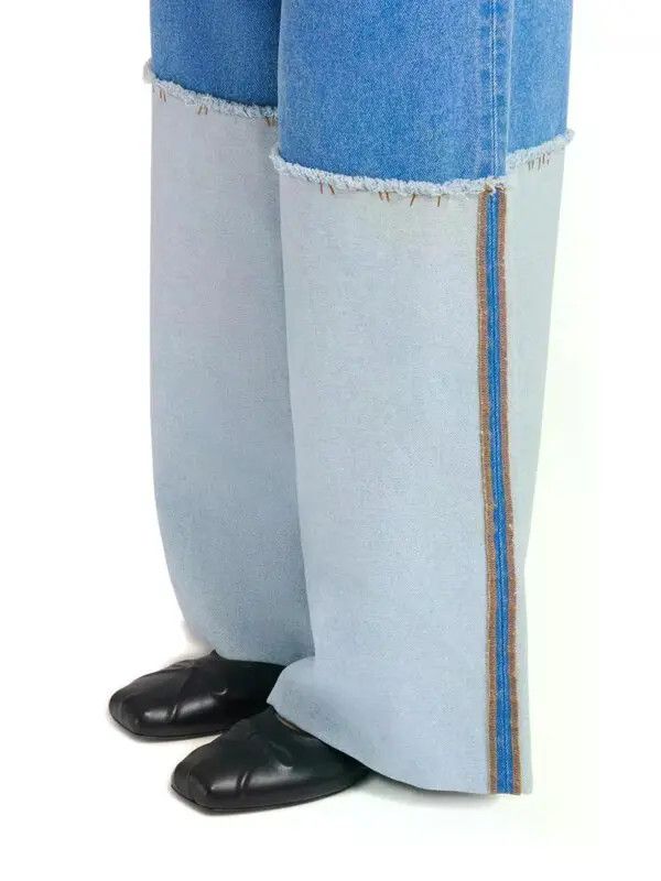 Marni o1w1db10426 Panelled Jeans in Blue Size 25" / US 0 / IT 36 - 5 Thumbnail