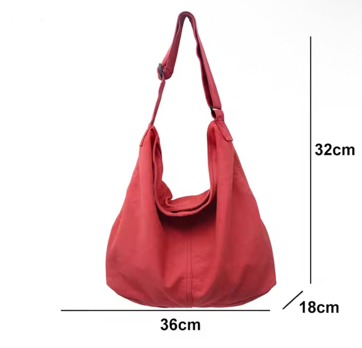 Japanese Brand Workwear School Canvas Shoulder Bag Large Messenger Bag Size ONE SIZE - 3 Thumbnail