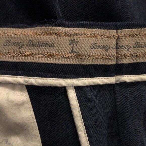 Tommy Bahama tommy Bahama men's navy 100%silk casual pants size: 38/30 Size US 38 / EU 54 - 3 Thumbnail