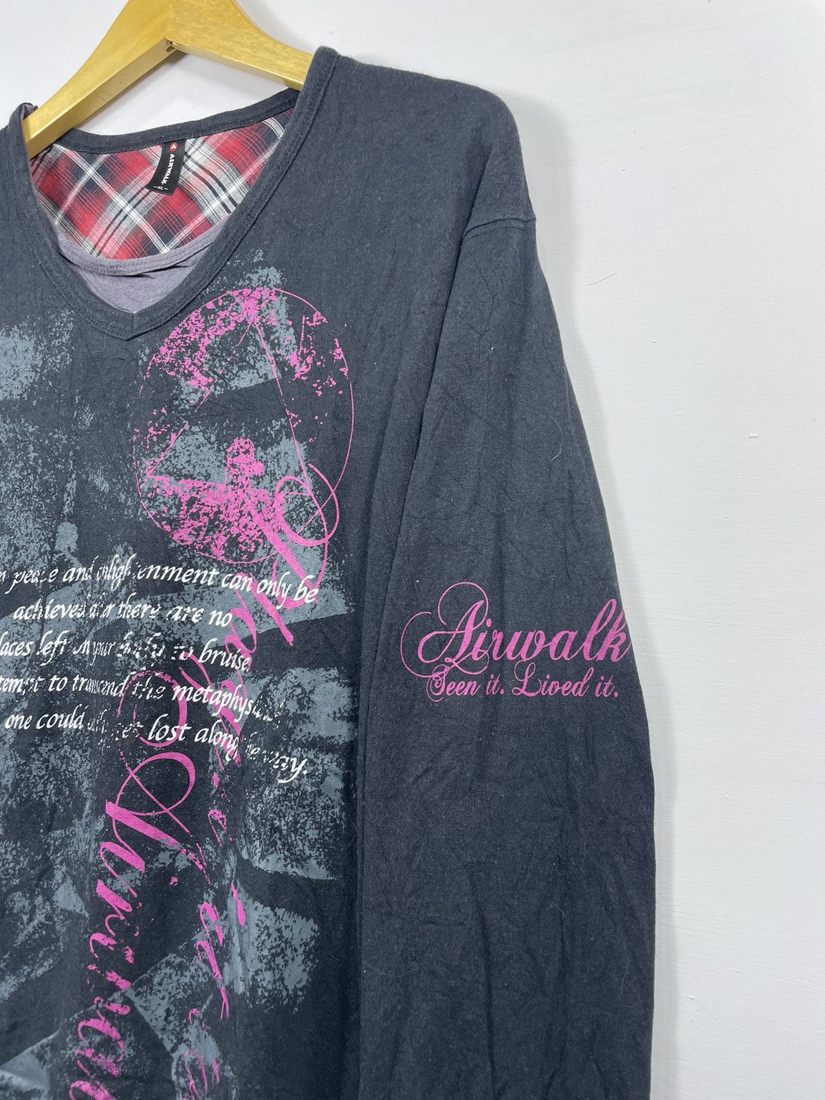 Beauty Beast DOUBLE LAYER AIRWALK GOTHIC PUNK LONG SLEVEE Size US XL / EU 56 / 4 - 5 Thumbnail