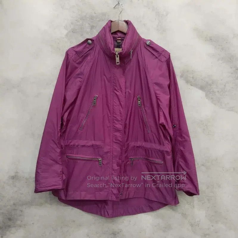 Burberry Burberry Women's Spring Jacket in Purple. Size L / US 10 / IT 46 - 1 Thumbnail