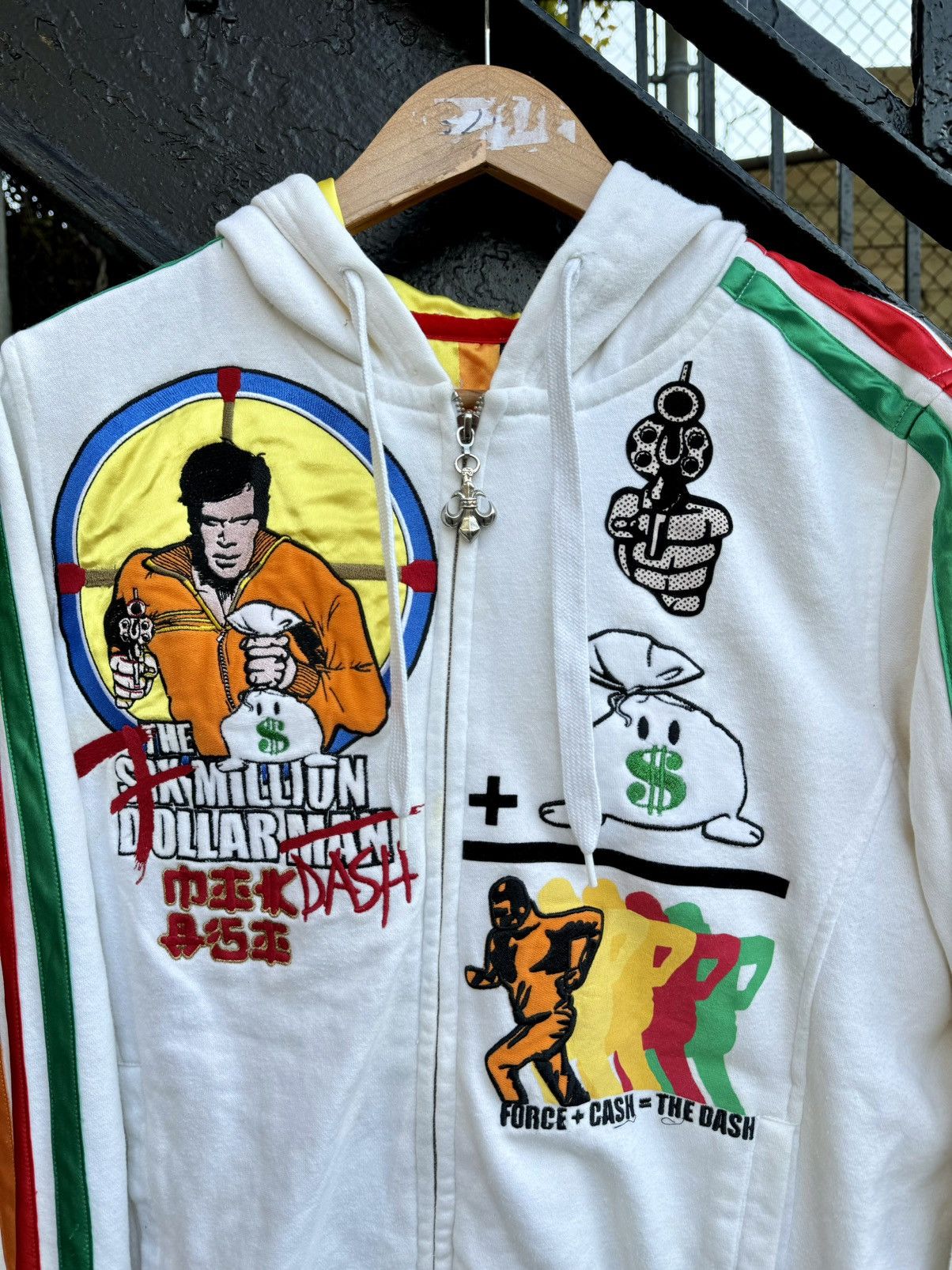 Japanese Brand × Vintage Vintage Y2K Six Million Dollar Man Full Zip Movie Hoodie Size US M / EU 48-50 / 2 - 5 Thumbnail