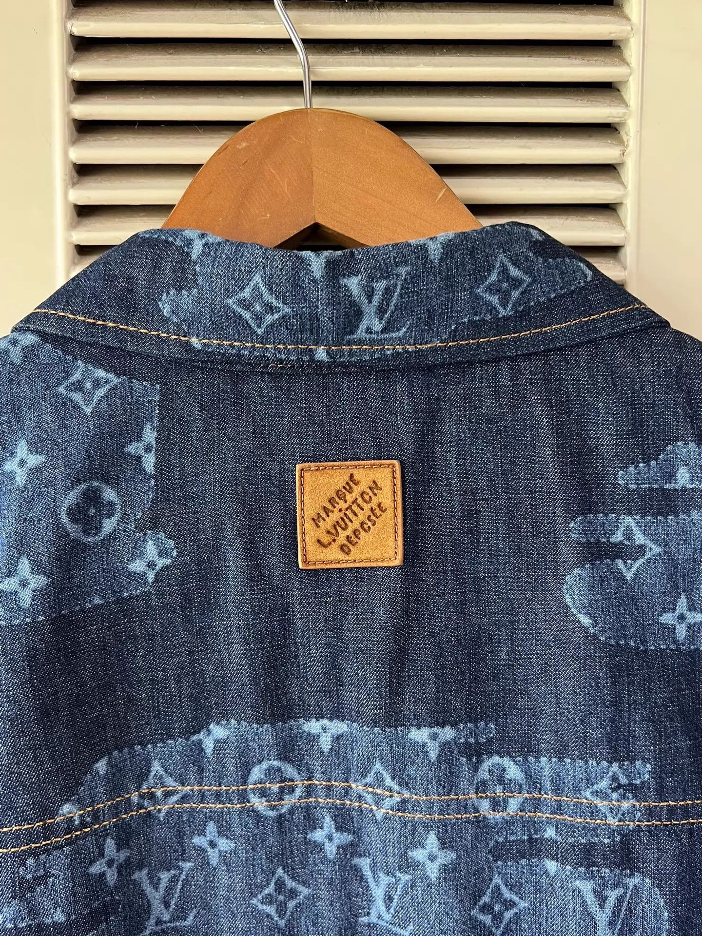 Louis Vuitton Louis Vuitton Monogram Cloud Print Denim Shirt 4L Size US XL / EU 56 / 4 - 4 Thumbnail