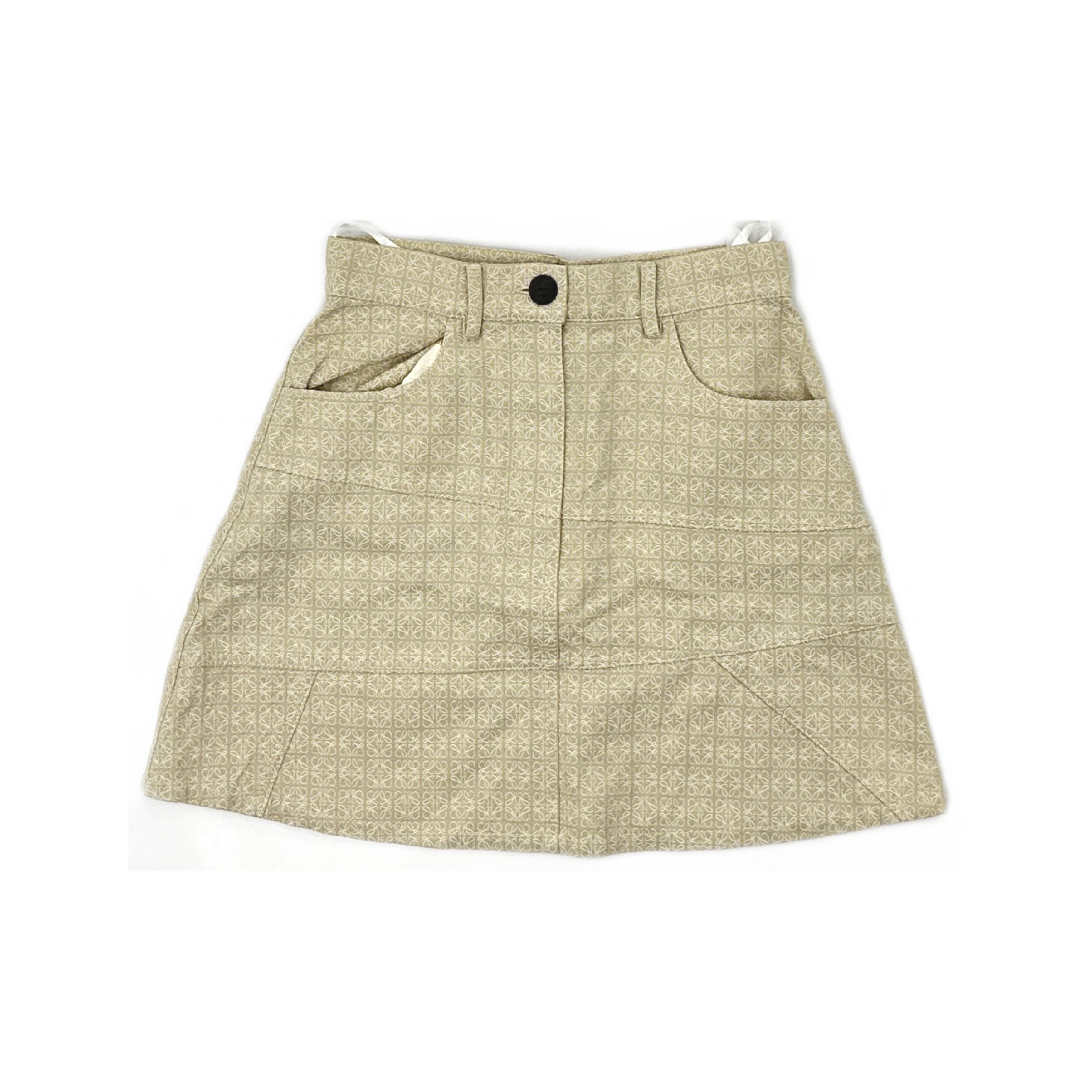 Loewe Loewe Anagram Jacquard Mini Skirt Size 34 Size 24" / US 00 / IT 34 - 1 Thumbnail