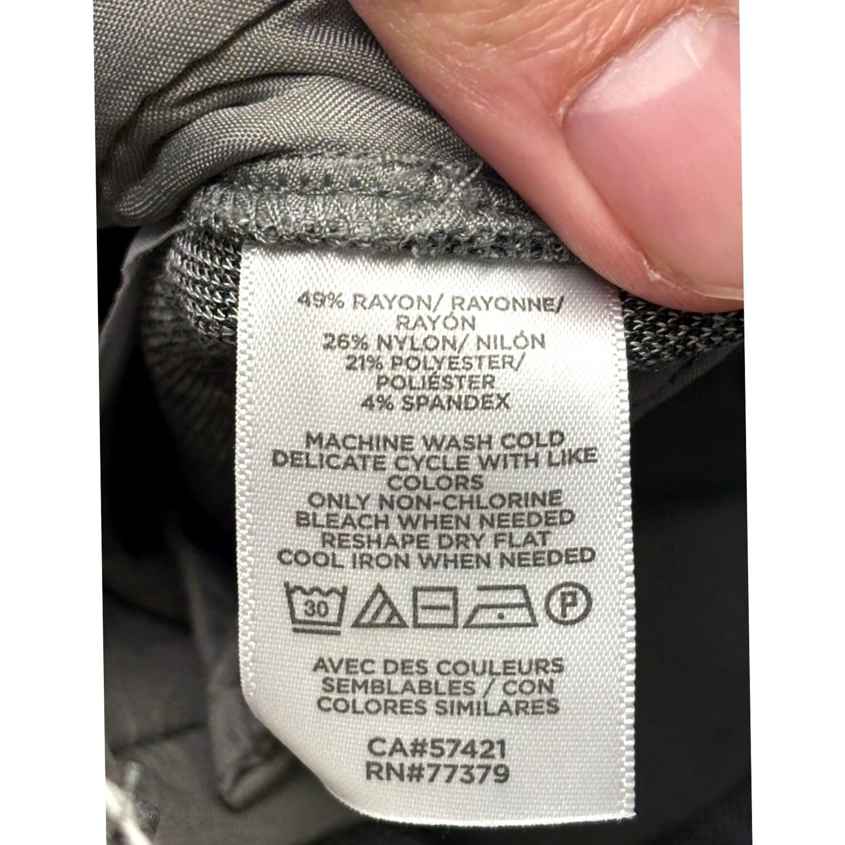 Ann Taylor Ann Taylor Pants Womens 2P Gray NWT The Straight Grey Herringbone Mid Rise W29 L29 Size 26" / US 2 / IT 38 - 5 Thumbnail