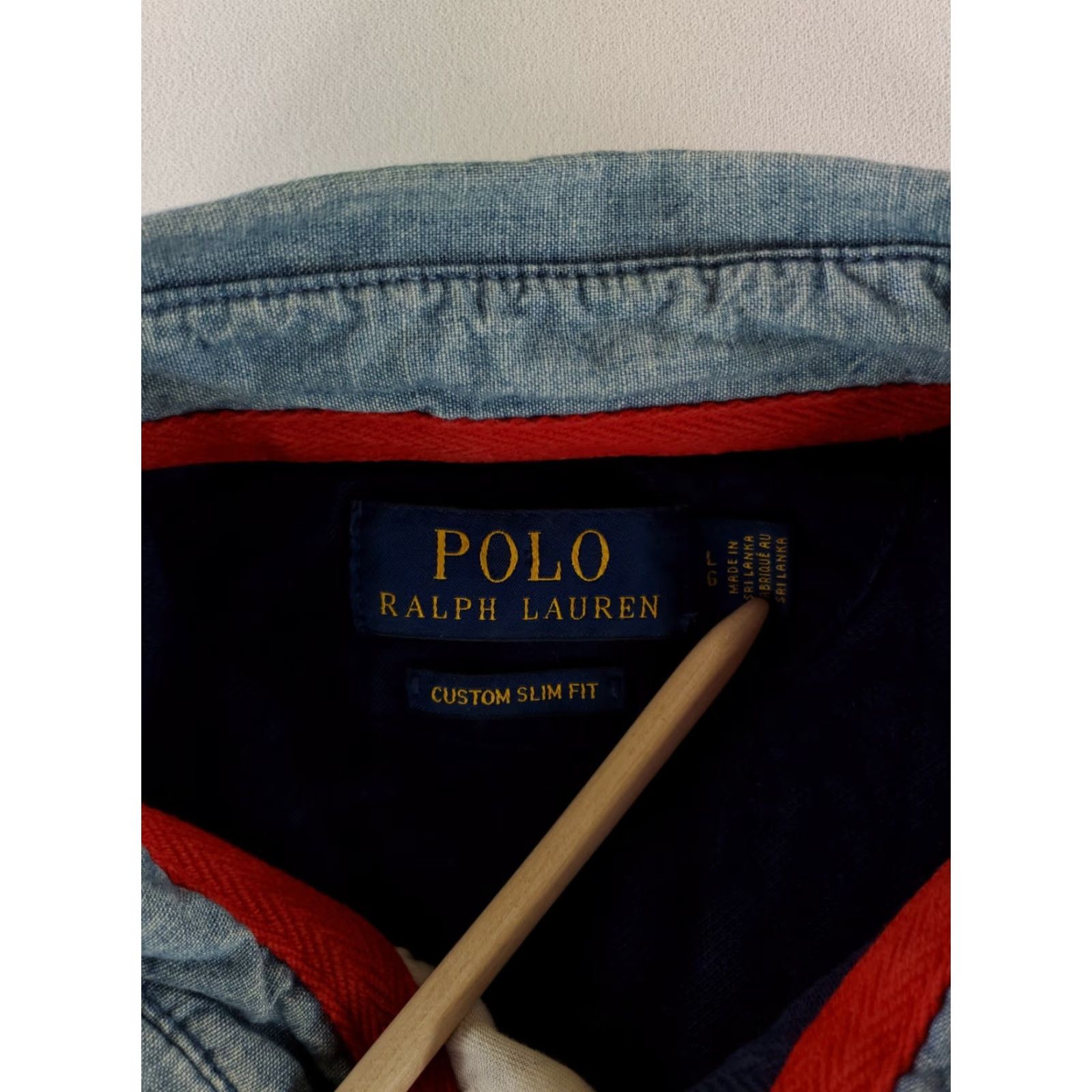 Polo Ralph Lauren Polo Ralph Lauren Polo Shirt Denim Collar American Flag Short Sleeve Blue Mens L Size US L / EU 52-54 / 3 - 4 Thumbnail