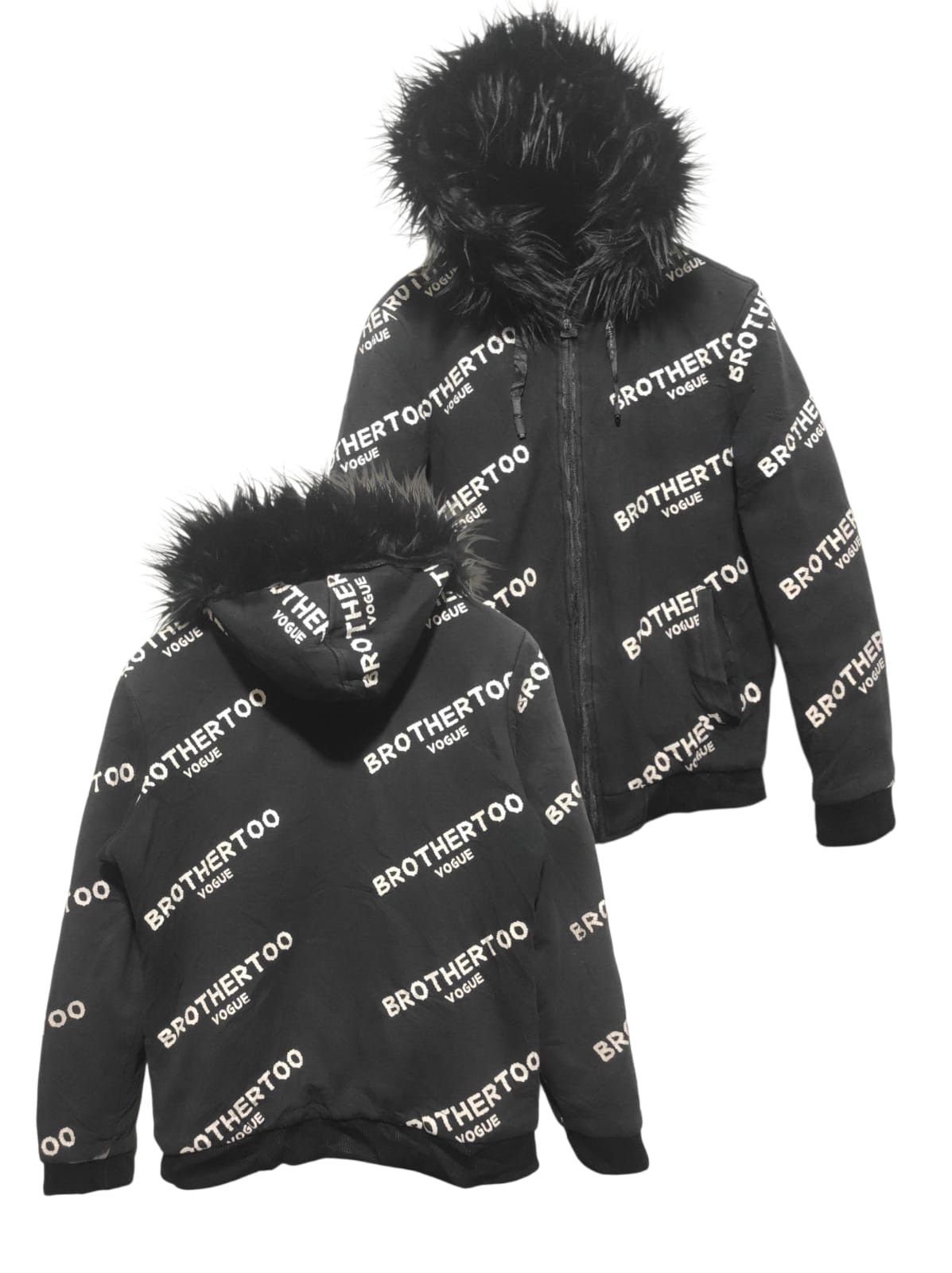 Japanese Brand Pinke Brothertoo zip Fur hoodie Size US M / EU 48-50 / 2 - 2 Thumbnail