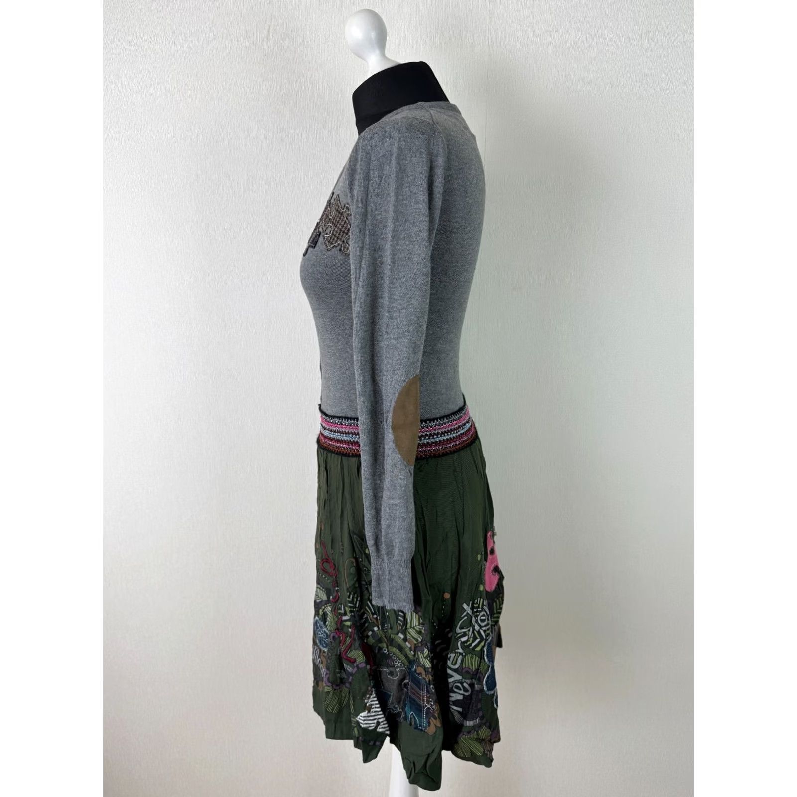 Desigual Desigual Dress Womens A-Line Knee Length Multicoloured 36 Size XS / US 0-2 / IT 36-38 - 2 Thumbnail