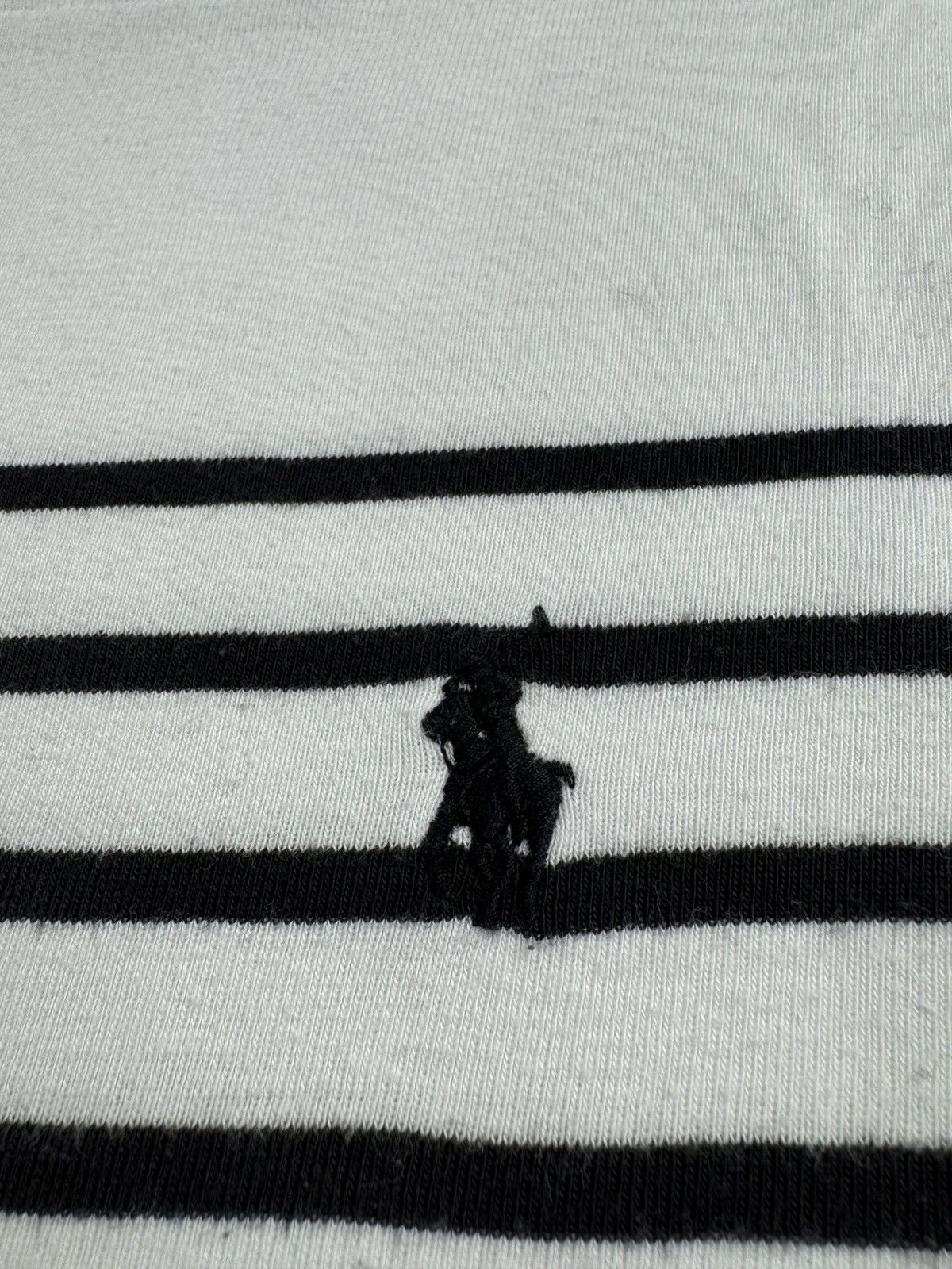 Polo Ralph Lauren × Vintage Polo Ralph Lauren Striped Boat Neck Longsleeve Sweatshirt Size XS / US 0-2 / IT 36-38 - 8 Thumbnail
