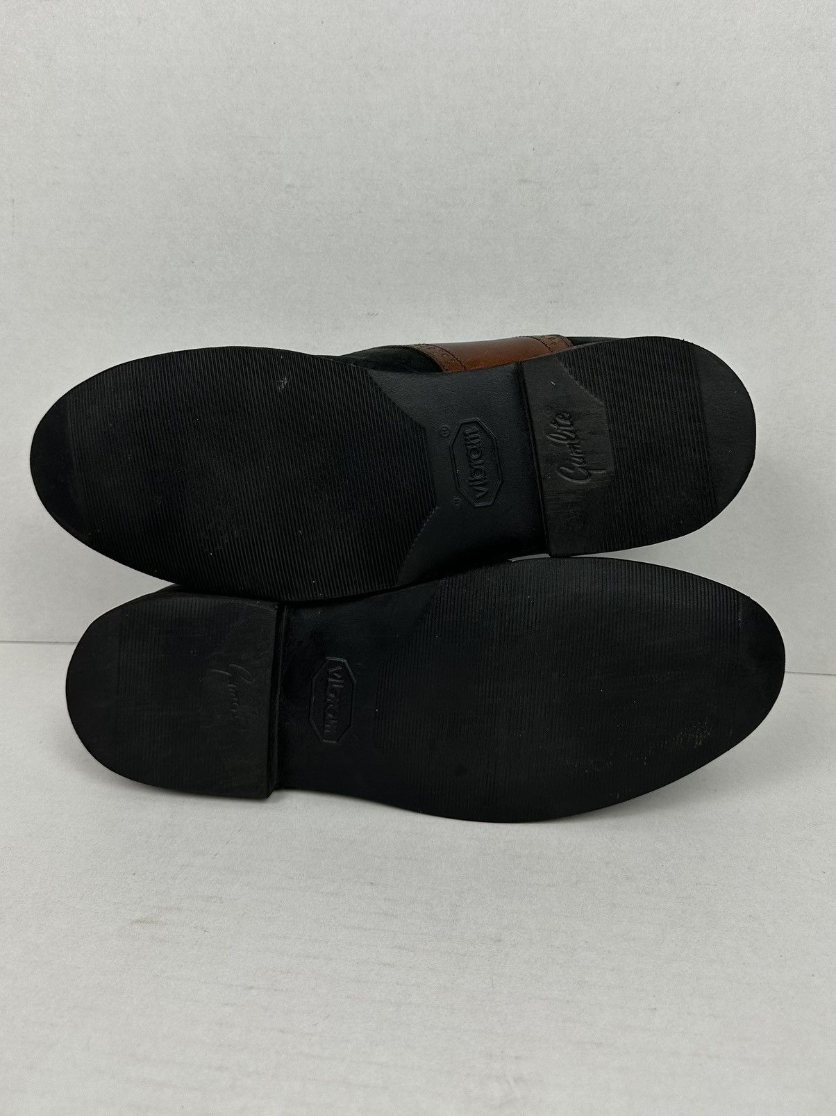 Florsheim × Vibram FLORSHEIM Two Tone Black Brown Saddle Shoes Oxford Size US 9.5 / EU 42-43 - 8 Thumbnail