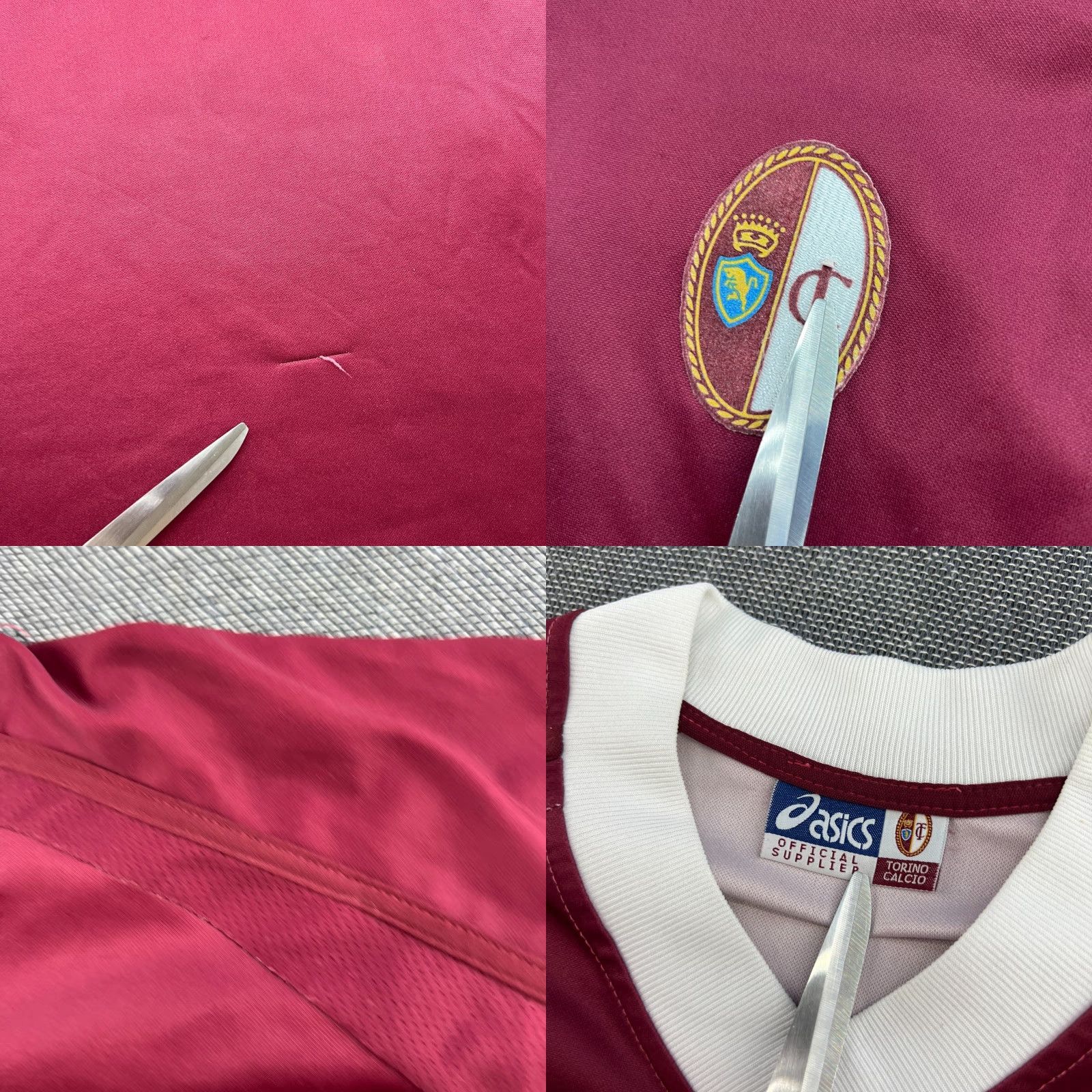 Asics ASICS FC Torino 2003 2004 Home Football Jersey Men XL Red Shirt Vintage Size US XL / EU 56 / 4 - 8 Thumbnail