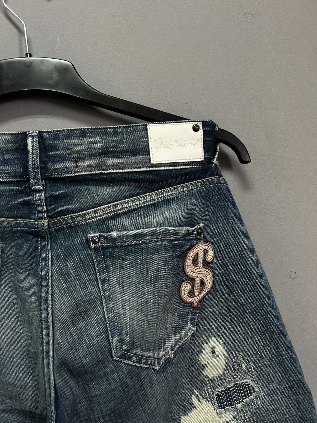 Andy Warhol Y2K Andy Warhol Pepe Jeans Art cargo JEANS Rare Retro Hype Size US 31 - 8 Thumbnail