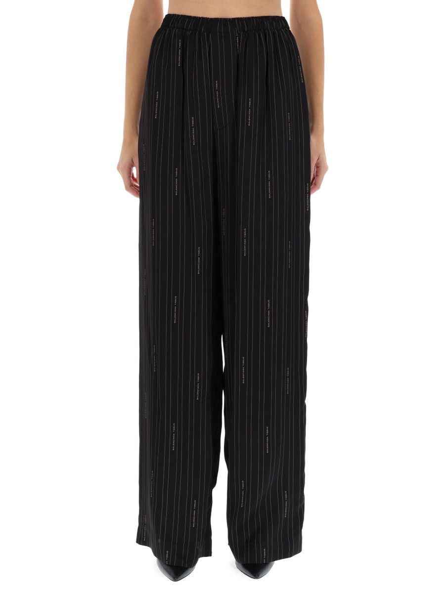 Balenciaga BALENCIAGA PANTS "PYJAMA" - BLACK (FR 36) Size 26" / US 2 / IT 38 - 1 Thumbnail