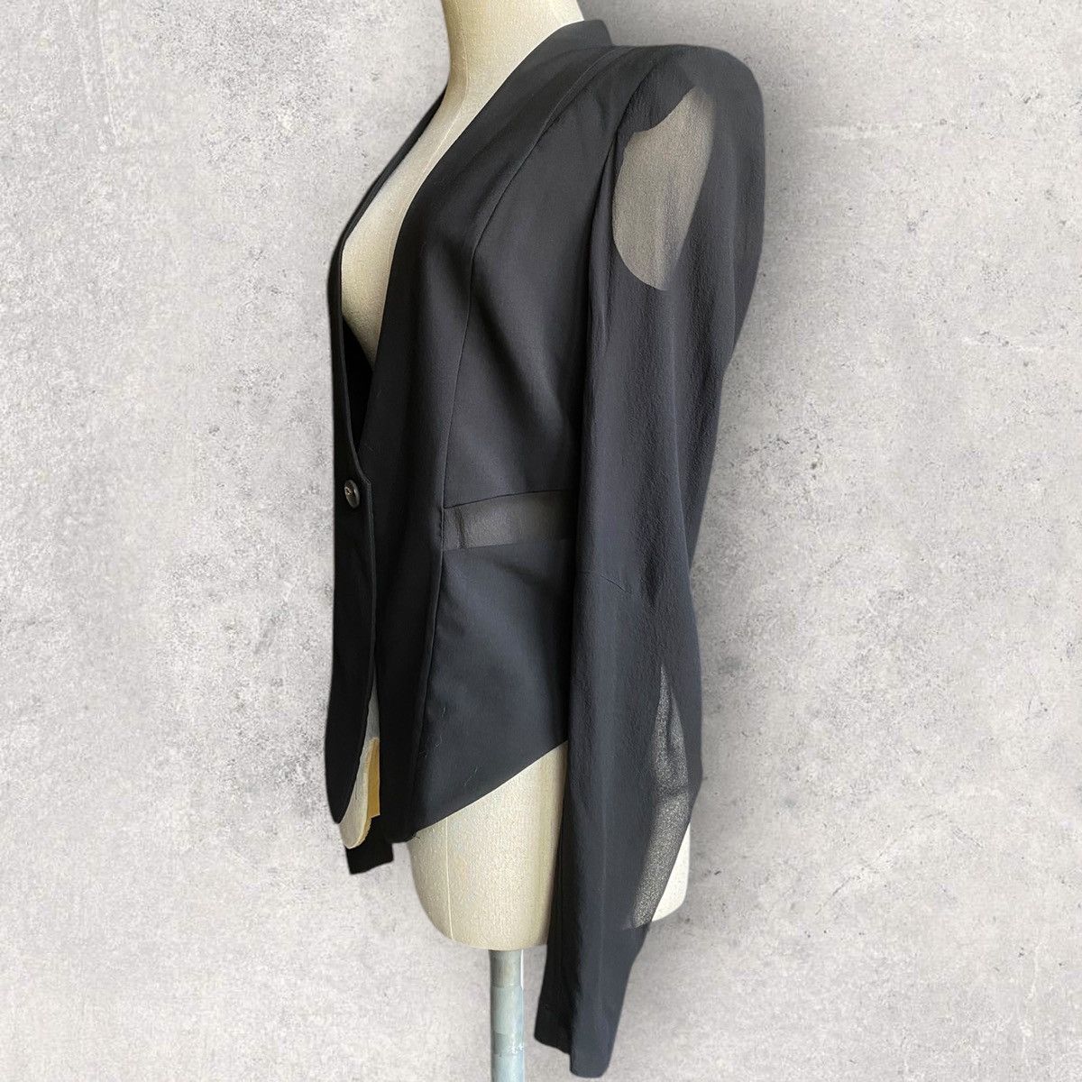 Helmut Lang Helmut Lang Wool/Silk Blazer Size XS / US 0-2 / IT 36-38 - 2 Thumbnail