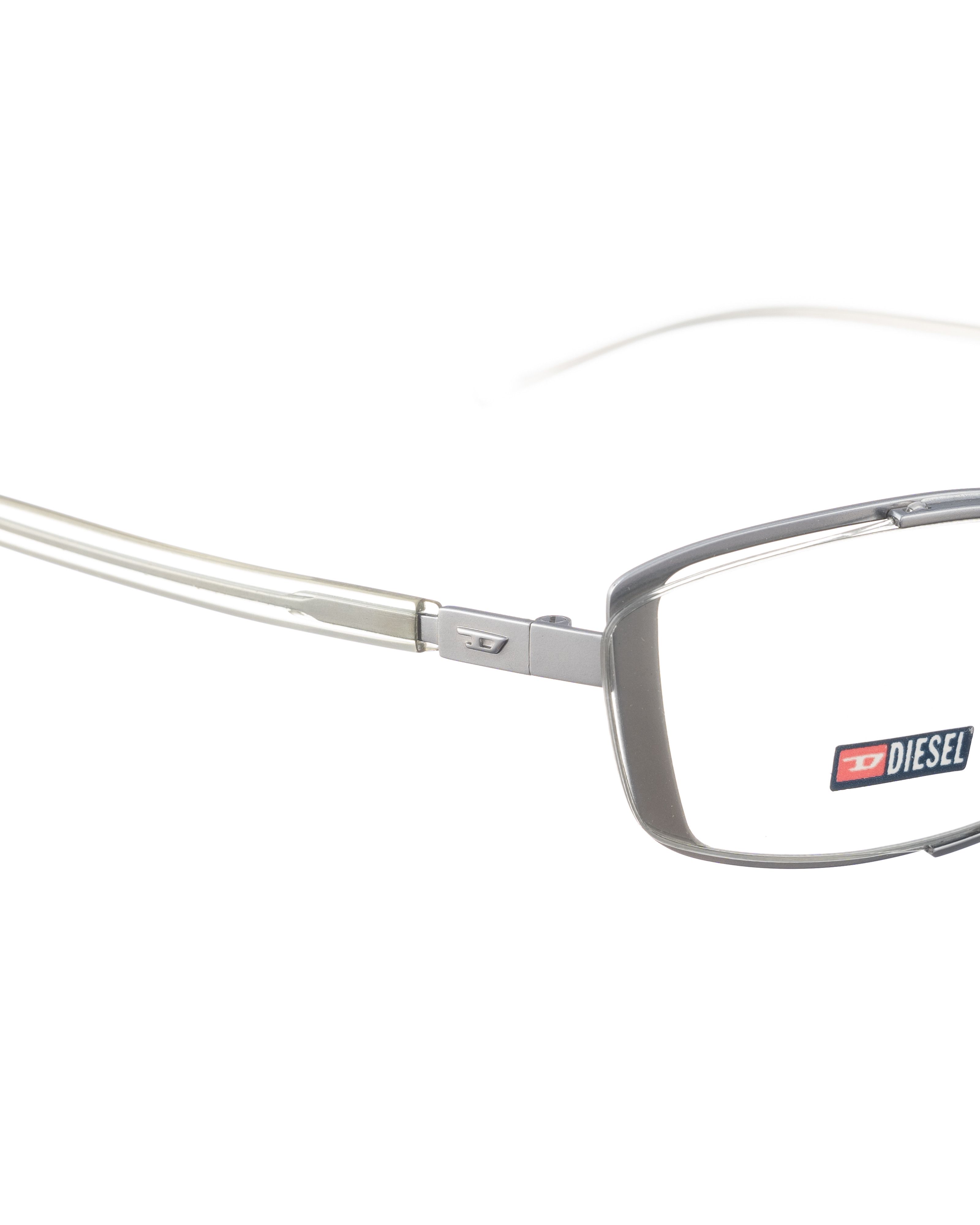Diesel Diesel 00s Chrome Silver Double Frame Glasses Size ONE SIZE - 3 Thumbnail
