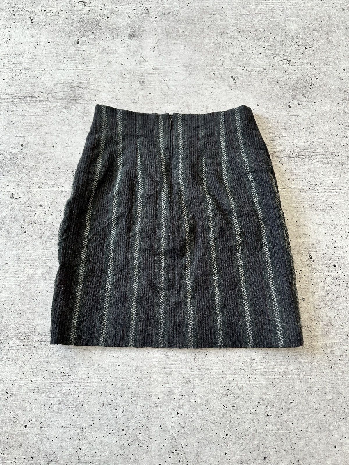 Kenzo × Vintage Vintage Kenzo Wool Mini Skirt Size 27" / US 4 / IT 40 - 8 Thumbnail