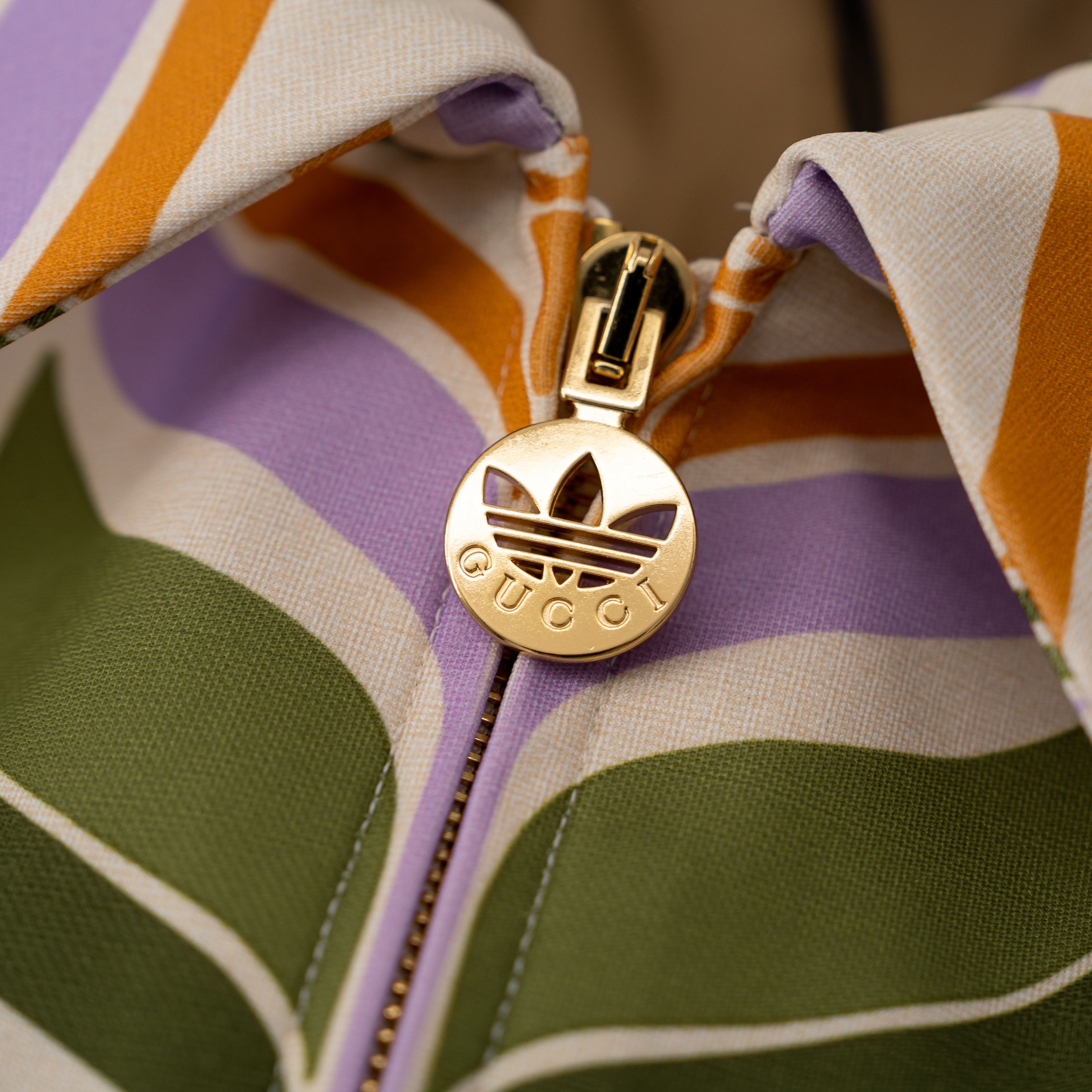 Gucci size 50 L - Gucci adidas Trefoil Print Jacket Green Ivory Size US L / EU 52-54 / 3 - 5 Thumbnail