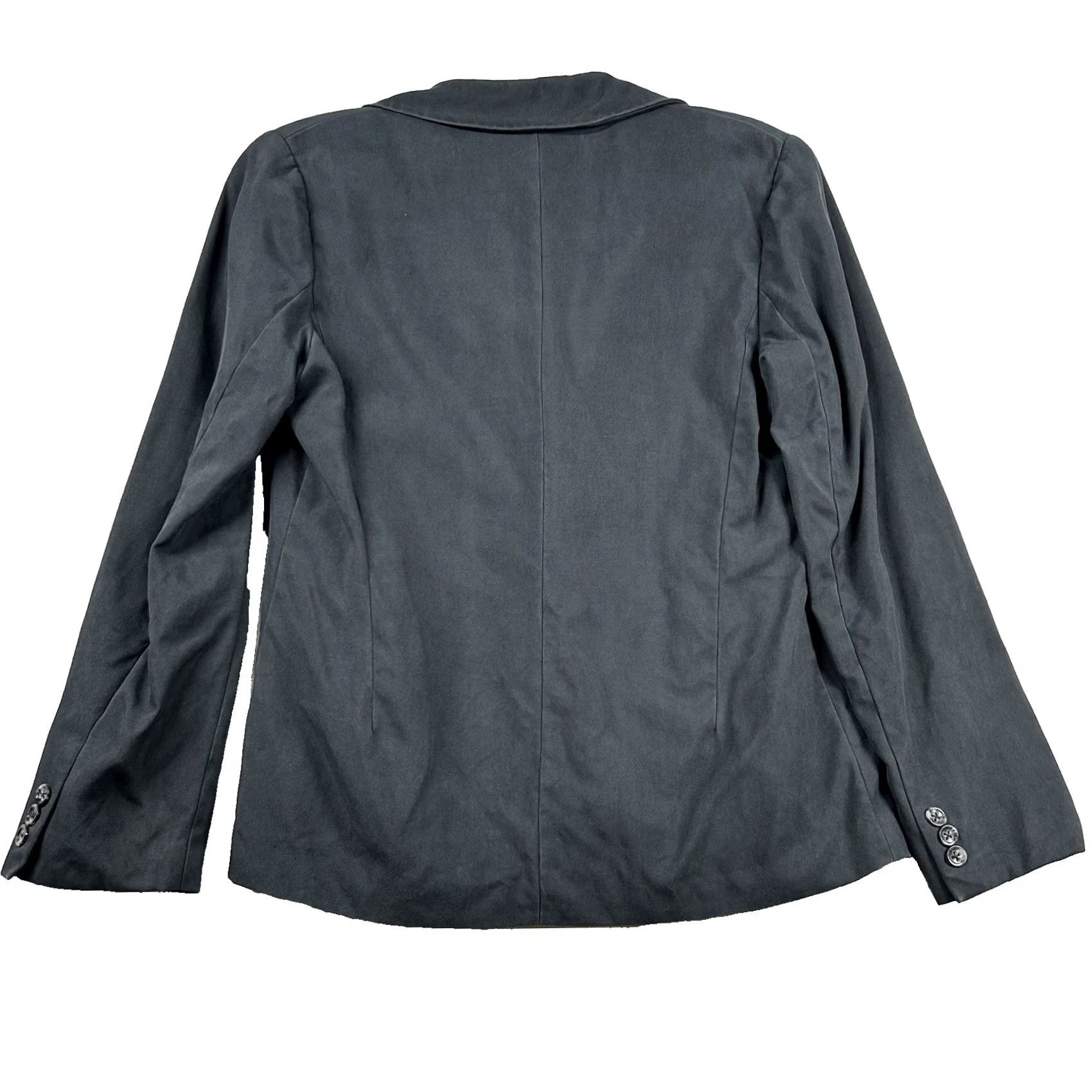Banana Republic Banana Republic Womens Blazer 8 Silk One-Button Career Charcoal Gray Sports Coat Size M / US 6-8 / IT 42-44 - 2 Thumbnail
