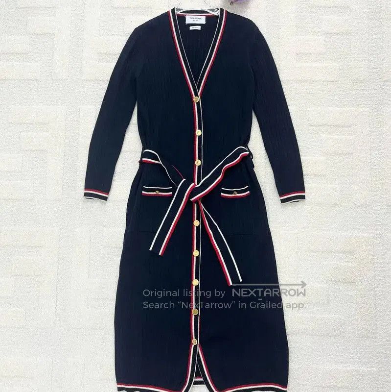 Thom Browne Thom Browne Navy Dress with Contrast Trim . Size S / US 4 / IT 40 - 1 Thumbnail