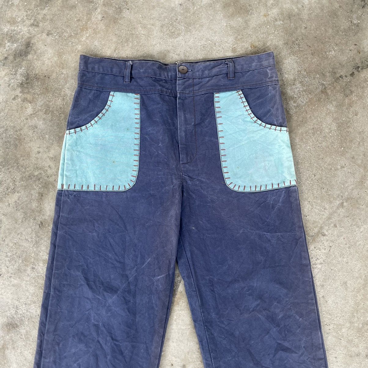 Designer × Japanese Brand 🔥🔥🇯🇵Atara Indian Styles Sashiko Stitch Bush Pants Size US 34 / EU 50 - 2 Thumbnail