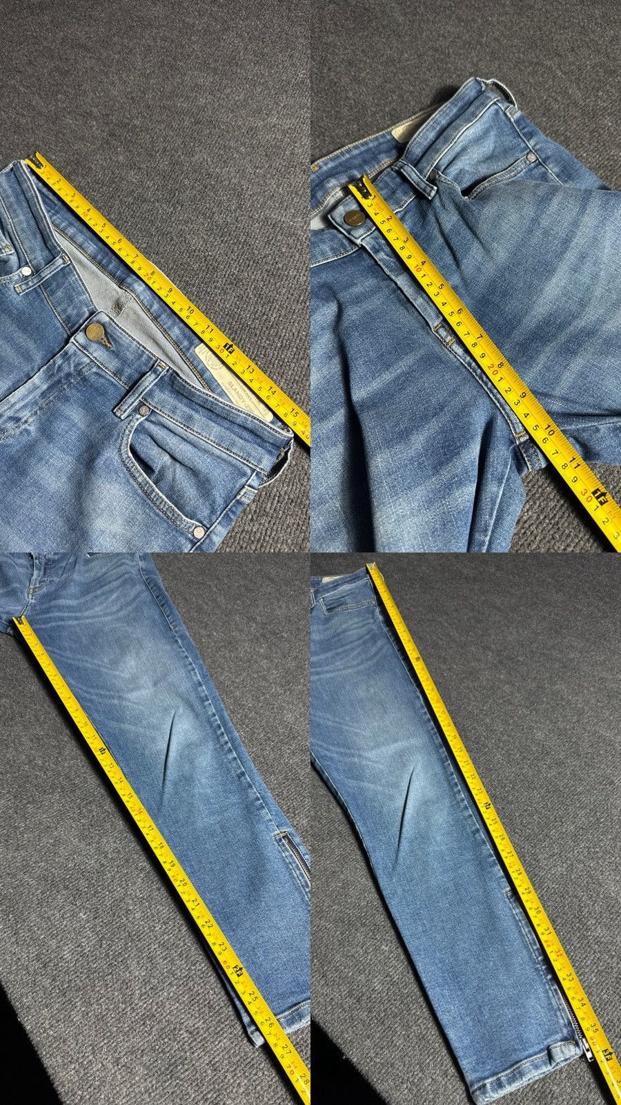 Diesel Luxury 00s Diesel Slandy-Zip Super Skinny Zip Jeans Punk Y2K Size 31" - 17 Thumbnail