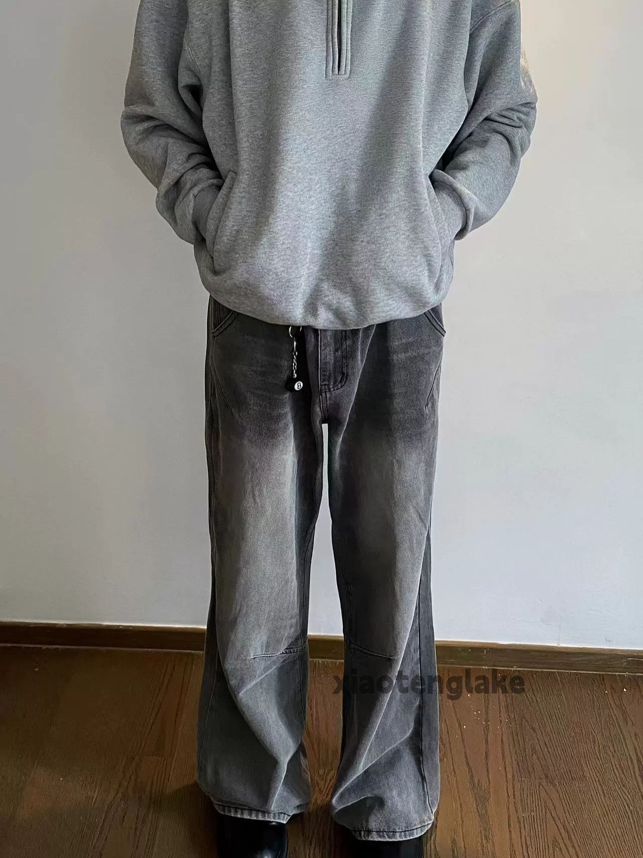 Jean × Vintage washed faded cleanfit yuppie loose baggy jeans Size US 32 / EU 48 - 1 Thumbnail