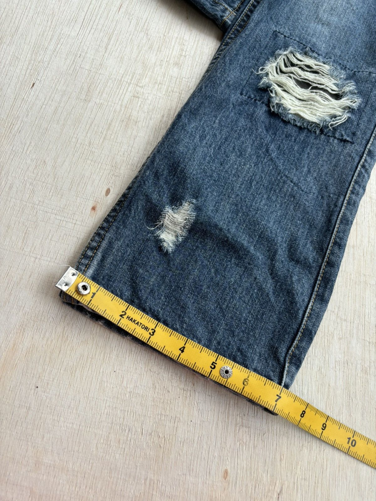 Hysteric Glamour × If Six Was Nine × Japanese Brand Distressed Denim Natural Leat Ifsixwasnine Style Jeans Size US 30 / EU 46 - 14 Thumbnail