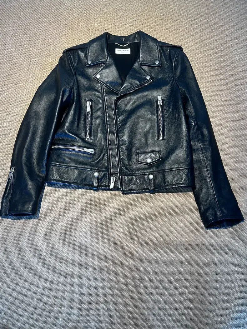 Saint Laurent Paris Saint Laurent Paris Classic Distressed Biker Jacket Size US S / EU 44-46 / 1 - 2 Thumbnail