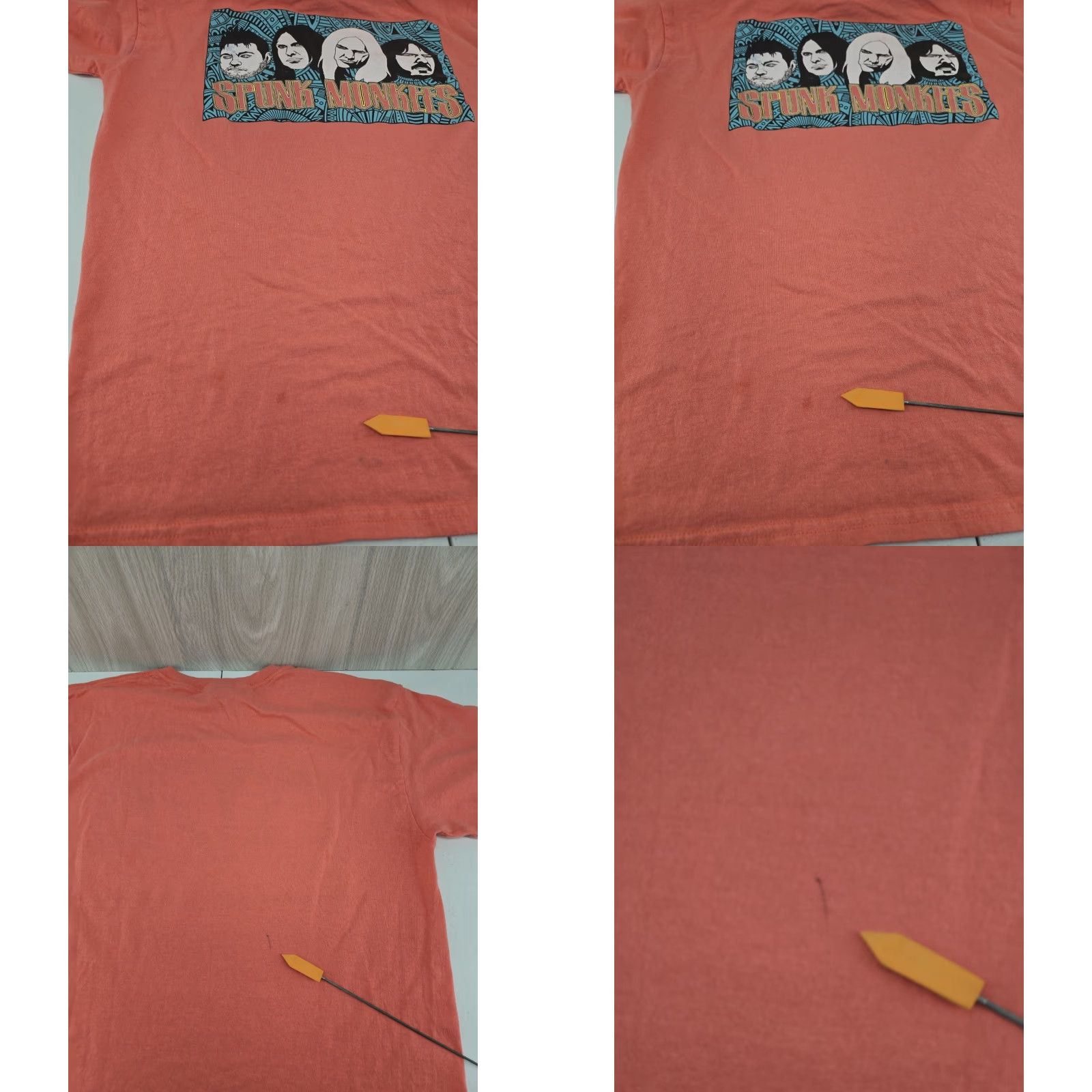 Gildan Spunk Monkees Large T Shirt Pink Graphic Tee Band Gildan 100% Cotton Unisex Adults Short Sleeve Vintage Style Size US L / EU 52-54 / 3 - 9 Thumbnail
