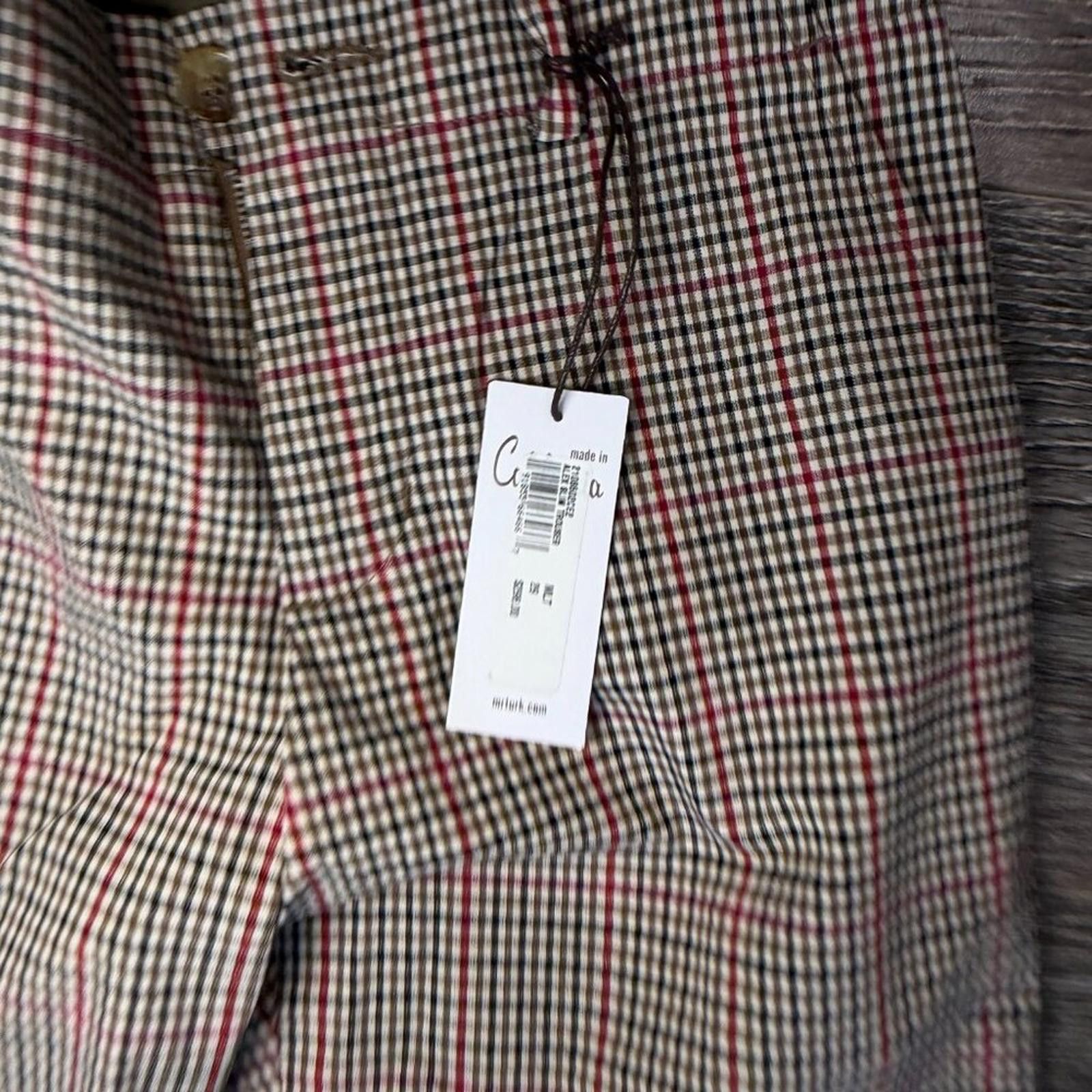 Mr Turk Mr Turk Men Plaid Trousers Size 29 New With Tags Retail 298 Size US 29 - 4 Thumbnail
