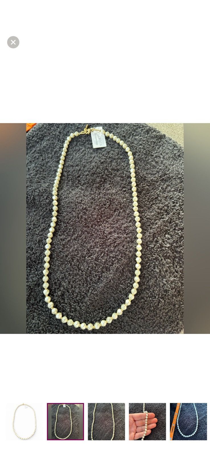 Talbots Talbots Semi Precious Pearl Beaded Necklace Gold Tone NWT C Size ONE SIZE - 6 Thumbnail