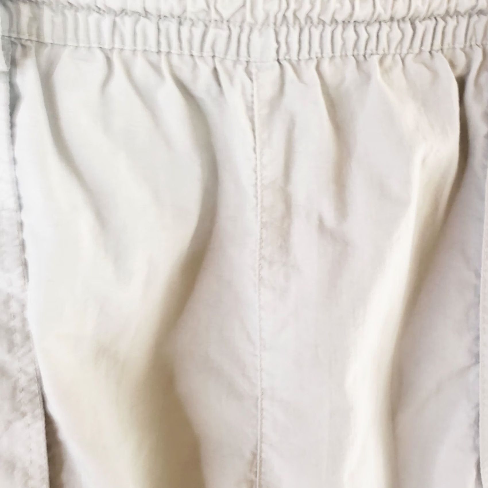 Vintage Bimini Bay Men's L Tan Beige Nylon Fishing Shorts Drawstring Pockets Cargo Casual Size ONE SIZE - 6 Thumbnail