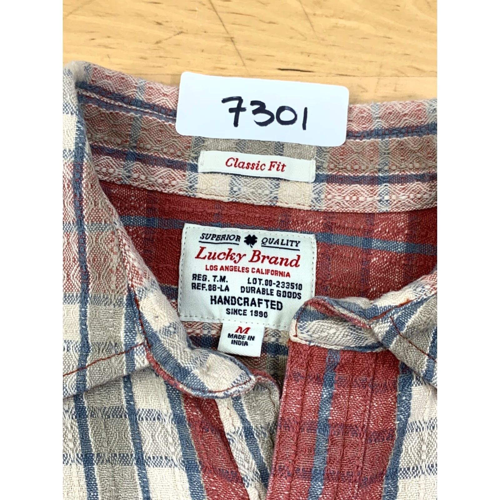 Lucky Brand Lucky Brand Button-Up Shirt M Plaid Classic Fit Casual Size US M / EU 48-50 / 2 - 3 Thumbnail