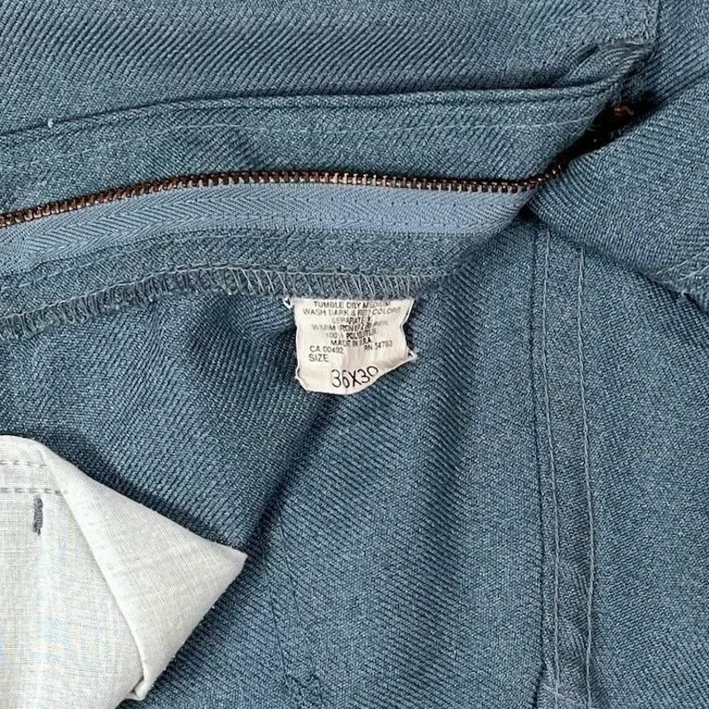 Lee Vintage 90s Lee Dress Pants 36x30 Straight Light Blue Union Size US 36 / EU 52 - 4 Thumbnail