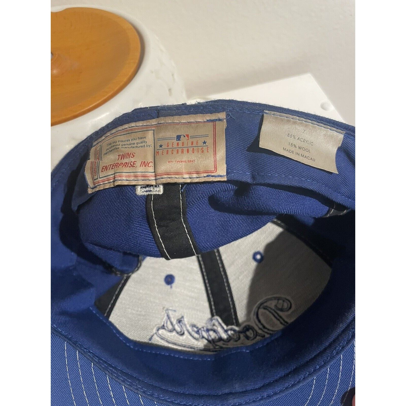 Twins Enterprise Inc. VTG Twins Enterprise LA Los Angeles Dodger Fitted Hat Sz 7 Size ONE SIZE - 4 Thumbnail
