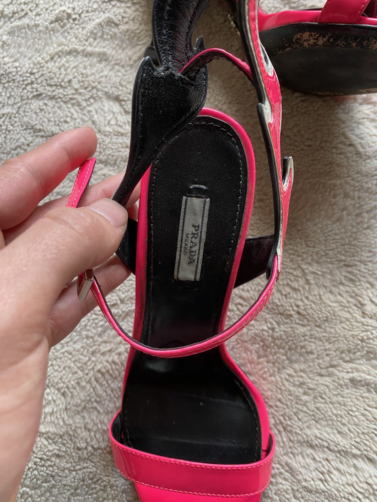 Prada Prada flame leather heels 38 Size US 8 / IT 38 - 3 Thumbnail