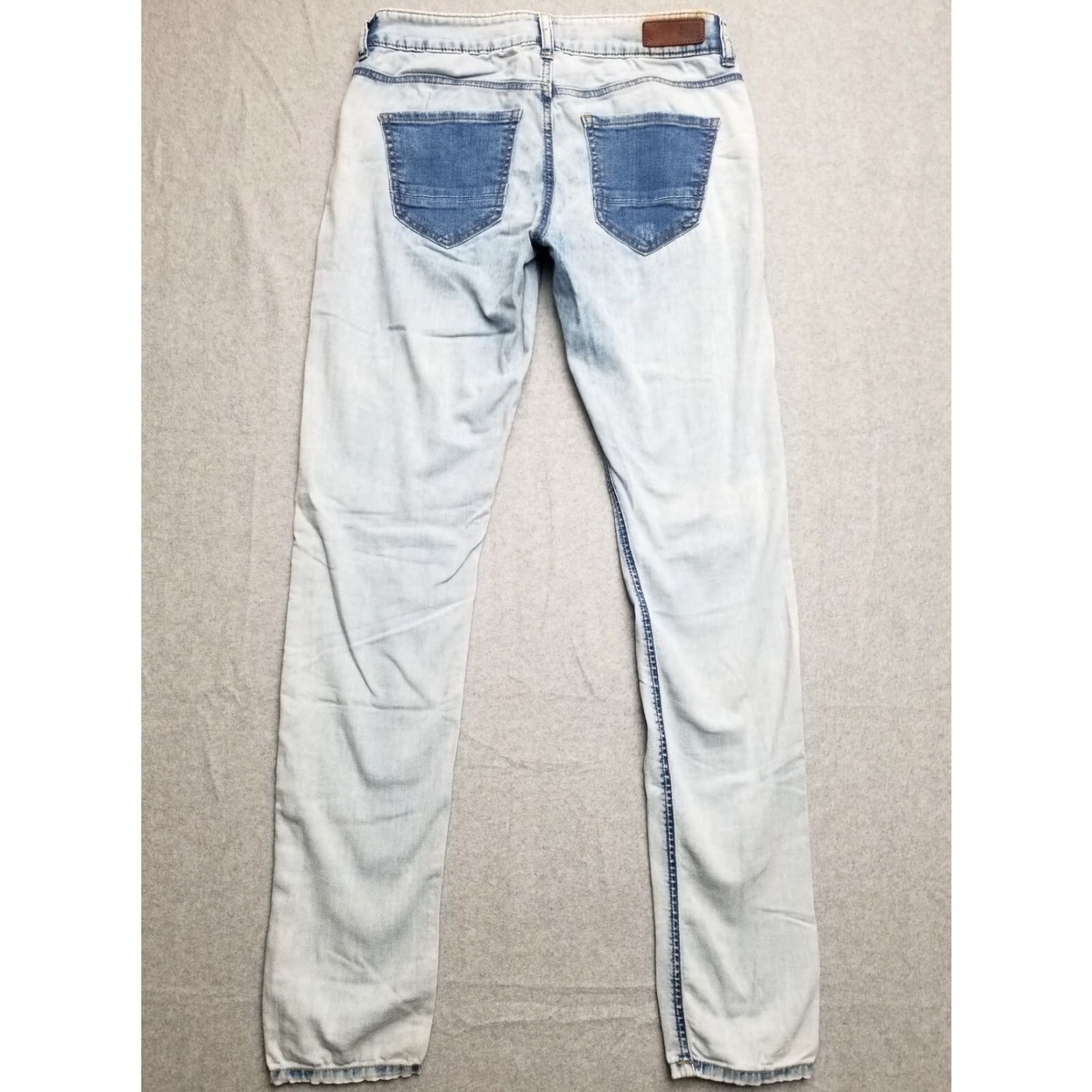 Vintage Vero Moda Jeans Womens 28 Skinny Straight Leg Blue Denim Distressed Faded Jeans Size 28" / US 6 / IT 42 - 7 Thumbnail