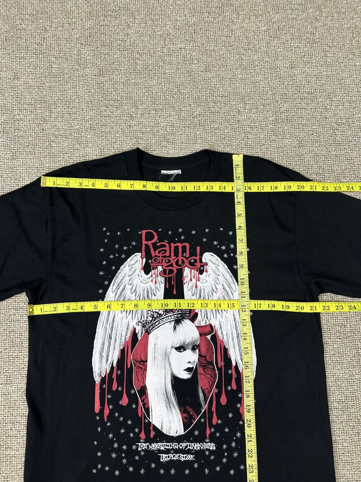 Punk and Yo Ram of God Triple Six The Wrestling Punk Tshirt A985 Size US L / EU 52-54 / 3 - 6 Thumbnail